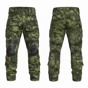 Whole Sale Trendy Fashionable Camouflage Cargo Pants Multi Pocket Outdoor Work Trousers Adjustable Knee <b>Pad</b> Safety Style Pants - Product Image 4