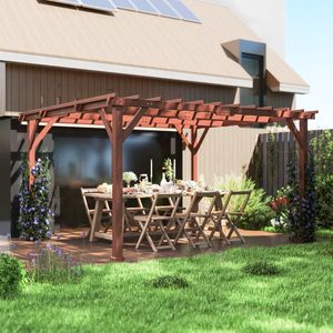 Pergola in Legno per Esterni Elegante e Resistente per Decorazione Giardino e Patio - Product Image 1