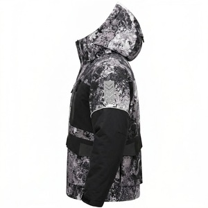 Camisa Larga de Pesca para Hombre, 100% Poliéster, Transpirable, Impermeable, con Estampado de Camuflaje por Sublimación, Cierre de Cremallera con Capucha, UPF 50 - Product Image 3