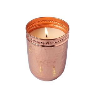 Best Selling Copper Hammered Border Line Drinks Mule Mug Candle <b>Jar</b> Copper Metal Direct from Manufacture - Product Image 1