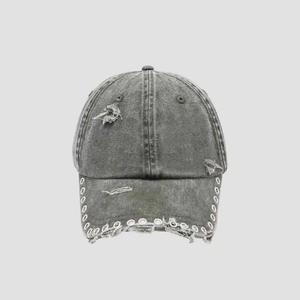 Gorra Desgastada de Alta Calidad, Gorra Deportiva con Bordado Personalizado, Gorra Desestructurada de 6 Paneles al por Mayor - Product Image 1