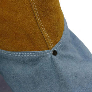 Protège-chaussures de soudeur en cuir de vachette robuste de qualité supérieure – Équipement de protection pour le soudage et la brasage - Product Image 4