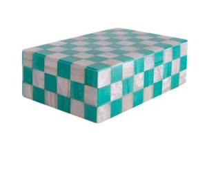 Bone Inlay box Work Beige & Black Geometric Pattern Jewellery Box Bone Work Collection <b>Wall</b> <b>Signs</b> - Product Image 3