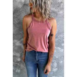 Camiseta sin mangas de punto ligera para mujer, camiseta informal de color sólido, de secado rápido y transpirable, 8 colores - Product Image 4