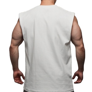 Camiseta Deportiva sin Mangas para Hombre, Transpirable, de Secado Rápido, Cuello Redondo, Poliéster/Algodón, para Gimnasio y Fisicoculturismo, Tejido Ecológico - Product Image 6