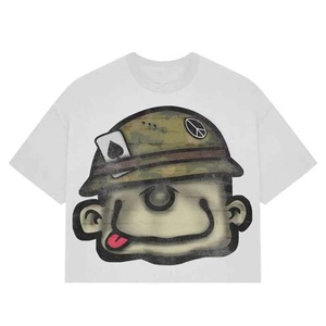 T-shirt surdimensionné personnalisé pour homme, col en V, respirant, en maille, style maillot de football, avec lettres, coupe ample - Product Image 2