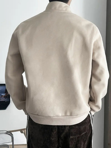 เสื้อแจ็คเก็ตมีฮู้ดแบบซิปเต็มตัวสำหรับผู้ชาย สีน้ำตาลกลางแจ้ง ปรับแต่งด้านหน้าได้ น้ำหนักเบา กันน้ำ กันลม เสื้อโค้ทขนแกะสำหรับฤดูหนาว เหมาะสำหรับการเดินป่า - Product Image 2