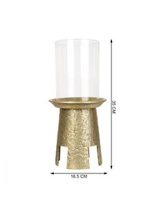 Twilight Edit - Portavelas de Metal con Base Texturizada, 35 cm de Altura, Resistente al Calor, Decoración para el Hogar - Product Image 1