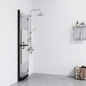 Paroi de douche pliante en verre ESG semi-frosted 39,4''x74,8'' - Product Image 3