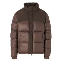 Veste matelassée personnalisée en toile de haute qualité North pour homme, avec logo frontal, idéale pour l'hiver et pour garder au chaud