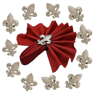 แหวนผ้าเช็ดปากสำหรับงานแต่งงานทำจากสเตนเลสสตีลและไม้สีเงินสุดหรูสำหรับโต๊ะงานปาร์ตี้ - Product Image 3