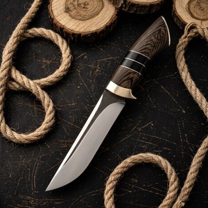 Couteau de chasse à lame fixe en acier au carbone forgé à la main, pour activités de plein air, bushcraft, EDC, camping, vente en gros, OEM, fabricant sur mesure - Product Image 6