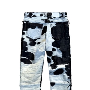 Men's High Waist Tie Dye Denim <b>Pants</b> Casual Straight Fit Bleach Stone Wash Cotton Trousers <b>Summer</b> Style Button Fly - Product Image 3