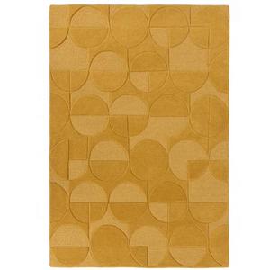Alfombra Moderna de Lana Anudada a Mano con Diseño Personalizado, Base de Látex, Patrón Geométrico y Pelo Corto para Sala de Estar - Product Image 4
