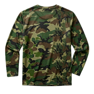 Chemise de chasse unisexe en polyester camouflage respirante, imperméable, anti-UV UPF 50+, Coolmax, avec service OEM - Product Image 4