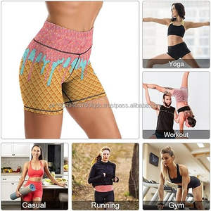 Yoga <b>Shorts</b> High Waisted Tummy Control Biker <b>Shorts</b> for <b>Womens</b> Athletic Running Workout Gym Tennis <b>Shorts</b> - Product Image 5