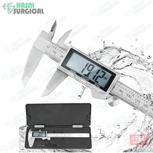 Hot Selling <b>Big</b> Screen Electronic Digital Vernier Outside Stainless Steel Groove Caliper Hasni Surgical CE ISO Approved - Product Image 5
