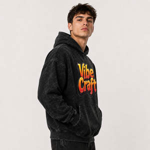 Sudadera con Capucha Extra Grande para Hombre, Estilo Vintage, Algodón Grueso, Ropa Urbana, Bordado Personalizado, Moda Urbana, Ropa al por Mayor - Product Image 3