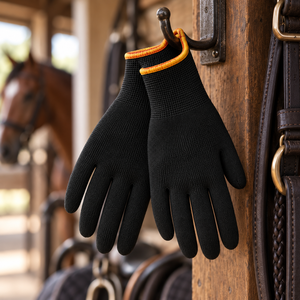 Gants d'équitation en cuir pour femmes, gants de performance pour l'équitation, couleur unie élégante avec passepoil contrastant, avec option OEM - Product Image 3
