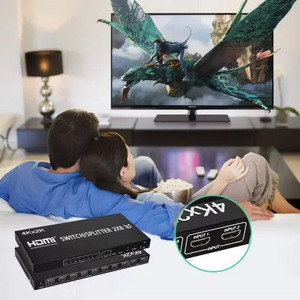 SYONG Répartiteur <span class=keywords><strong>HDMI</strong></span> 2x8 Full HD 4K 3D <span class=keywords><strong>Commutateur</strong></span> Vidéo <span class=keywords><strong>HDMI</strong></span> 2x8 Diviseur <span class=keywords><strong>2</strong></span> entrées 8 sorties Double Affichage pour <span class=keywords><strong>PC</strong></span> vers TV HD Moniteur Projecteur - Product Image 5