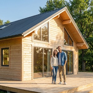 Maison préfabriquée moderne respirante en structure acier-bois, villa de luxe personnalisable, mini-maison modulaire <span class=keywords><strong>pour</strong></span> usage commercial et extérieur - Product Image 5