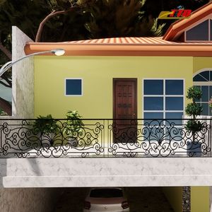 Diseños de barandillas de balcón de hierro forjado elegantes y de alta gama: Trabajos artísticos en metal personalizados de primera calidad para casas de lujo y villas de alta gama - Product Image 1