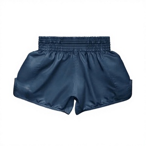 Shorts de compression MMA avec logo frontal pour hommes, shorts de boxe coupe classique, séchage rapide, polyester, vêtements d'arts martiaux, taille adulte, logo frontal - Product Image 2