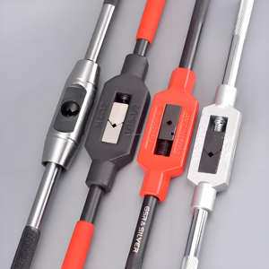 Kit de taraudage et de filtrage métrique robuste - Comprend des tarauds à embout, une clé à molette réglable et des outils à vis manuels - Product Image 2