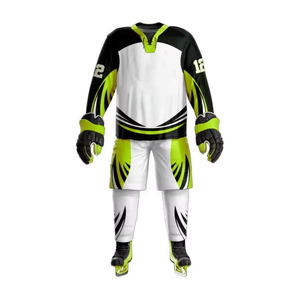 Latest Design High Quality Printed Ice Hockey Uniform 100% Polyester Anti-Bacterial Custom Team Name Men's - Product Image 4