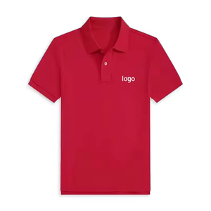 Polo de Algodón Negro para Hombre, Manga Corta, Color Sólido, Transpirable, Diseño Casual, Logotipo Frontal, Tela Piqué - Product Image 3