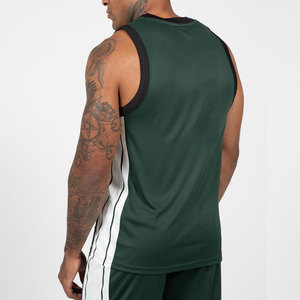 LEDBURY INTERNATIONAL Men's Sporty Crew Neck Polyester/Cotton <b>Tank</b> <b>Top</b> Seamless Comfortable <b>Loose</b> Design Jersey Longline - Product Image 6