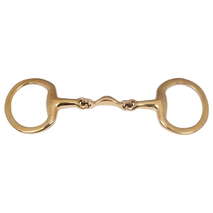 Bocado de equitación tipo French Link Ring de doble articulación Eggbutt en color arcoíris para caballo, con boquilla lisa y personalizable. - Product Image 5