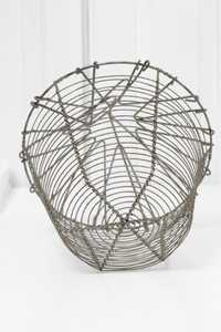 Industrial Style Wire <b>Egg</b> <b>Basket</b>, Iron Kitchen <b>Egg</b> Keeper with Carry Handle - Product Image 4