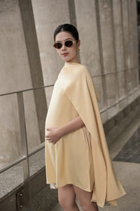 Vestido de seda sin mangas con cuello redondo, estilo casual sencillo, cintura holgada, minimalista, transpirable, largo hasta la rodilla, para uso diario de verano, OEM ODM Vietnam - Product Image 2