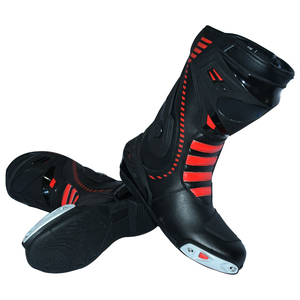 Bottes de motocross de qualité durable, en cuir résistant, design protecteur, ajustement confortable, idéales pour la course et l'utilisation hors route - Product Image 2
