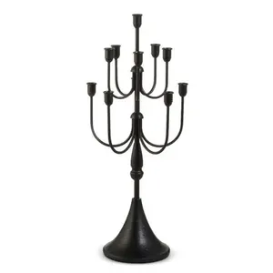Centre de table en bronze antique pour une éclairage élégante des bougies dans les salons classiques ou sur les tables à manger. - Product Image 3