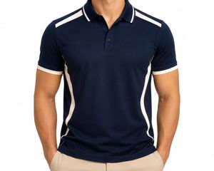 Camiseta Deportiva de Manga Corta para Hombre, Negra, Transpirable, Tejido Jersey ODM, Secado Rápido, Corte Regular, Diseño Sólido, Cierre con Botones - Product Image 5