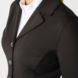 Veste d'équitation extensible 4 directions pour femmes, respirante, avec fermeture éclair sur le devant, poches latérales, pour l'entraînement et la compétition - Product Image 4
