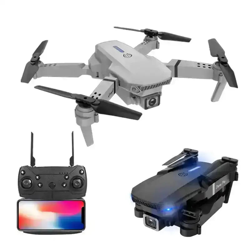 E88 Pro Foldable Beginner Drone 1080P Camera with Wifi Fpv Kids Outdoor Remote Control Toy Helicopter 5-Minute Flight Time
