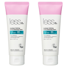 Espuma Limpiadora Calmante para Piel Sensible Holika Holika Less Skin Calming Cica, 150ml, Paquete de 2 Unidades, con Centella Asiática, en Oferta! - Product Image 1