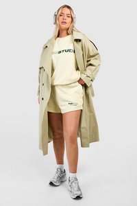 Sudadera con Capucha para Mujer, Diseño Asimétrico, 100% Algodón French Terry, con Logotipo Bordado Personalizado, Estilo Urbano, Color Rosa Liso - Product Image 2