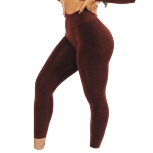 Leggings de Punto Elásticos de Cintura Alta para Mujer, Pantalones Suaves y Transpirables para Uso Diario Informal - Product Image 5