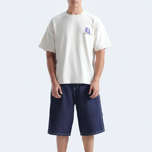 T-shirt ample en coton 100% à épaules tombantes - Essentiel streetwear délavé - Product Image 4