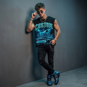 Camiseta sin mangas personalizada con impresión DTG, 100% algodón jersey, material de primera calidad, estilo casual y urbano, unisex, cómoda de llevar. - Product Image 4