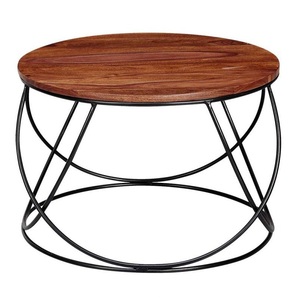 Hot Arrival Premium Quality Frame Iron Wooden Top Coffee <b>Table</b> <b>for</b> Living Room Central <b>Table</b> Side <b>Table</b> <b>for</b> Home Office - Product Image 6