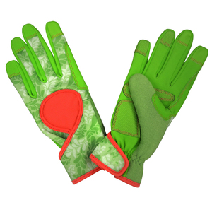 Manufacture Sublimation Flowers Design Gardening <b>Gloves</b> Leather Non Slip Grip Yard Working And Landscaping <b>Gloves</b> - Product Image 4