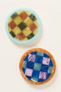 Sous-verres en bois à fleurs naturelles transparentes, sous-verres à thé en résine époxy, sous-verres personnalisés à fleurs séchées par Fashion Craft India - Product Image 2