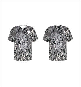 T-shirt à manches courtes pour homme à pois, col rond, coupe classique, décontracté, respirant, en jersey de polyester tricoté avec impression de logo sur le devant - Product Image 5