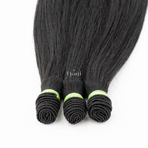 Meilleure qualité indienne vierge liée trame Remy Extensions de cheveux Jerry Curl & Styles de boucles italiennes Cuticules alignées lisses et durables - Product Image 5