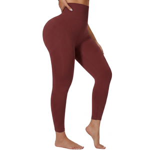 Leggings de sport taille haute pour femmes, personnalisables avec logo, pour fitness, gym, musculation et yoga - Product Image 3